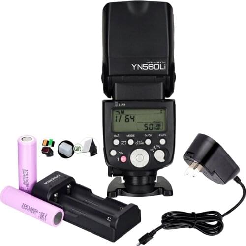 Yongnuo YN560Li Lithium Battery Speedlite GN58 2.4G Wireless Master Slave Camera Flash Universal for Canon Nikon Pentax Olympus