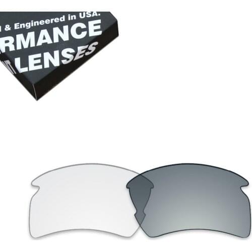ToughAsNails Replacement Lenses for Oakley Flak 2.0 XL Sunglasses Photochromic Clear Color (Lens Only)