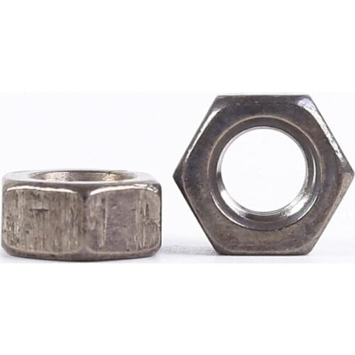 10pcs Motorcycle car bicycle hexagonal titanium alloy nut M5/M6/M8/M10 DIN934 DIN935