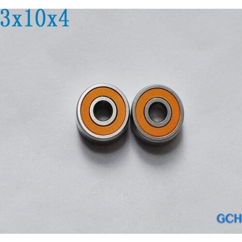 FREE SHIPPING 3X10X4 2PCS S623 2OS CB ABEC7 Stainless Steel Hybrid Ceramic Fishing Reel Bearings By GCH