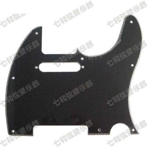 Black PVC 3-Ply Electric Guitar Pickguard Scratch Plate with Screws