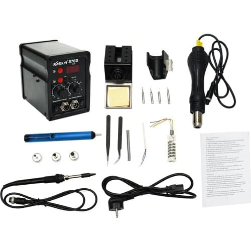 Digital BGA Rework Solder Station 2 in 1 Rework Station Electric Soldering Iron Hot Air Machine Thermostatic Soldering Station