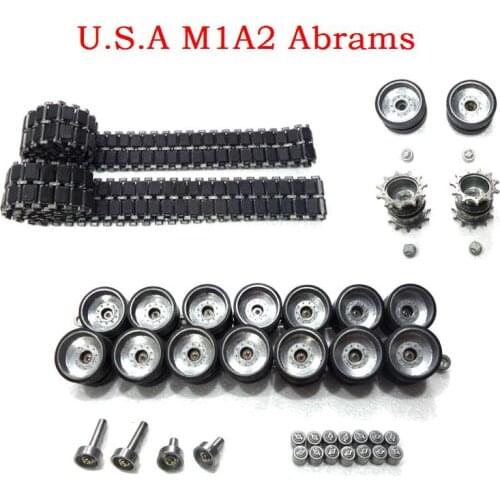 Henglong3918-1 1/16 U.S.A M1A2 Abrams RC tank Upgrade parts Steel Gear box /Metal track/metal wheel hub set/Metal main gears