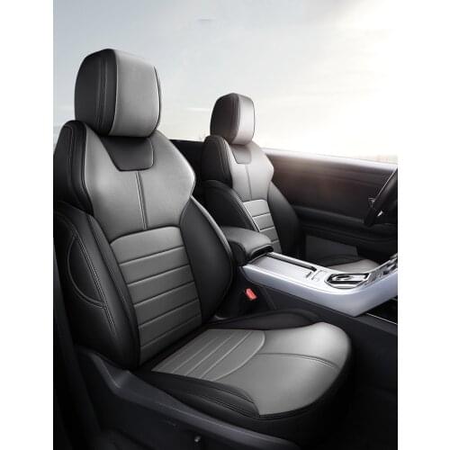 Custom cowhide car seat cover for Land Rover Discovery 3 4 5 Sports Evoque FreeLander 2 Range Rover Sport velar car accessories