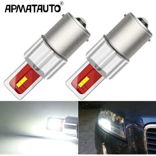 2PCS Canbus 2400LM For Seat Leon 2 MK2 1P 1P1 2005-2012 Car LED Daytime Running Light BA15S 1156 P21W Auto DRL Lamp Accessories