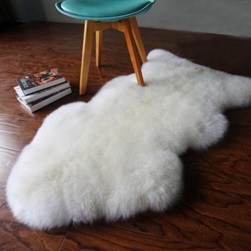 Fur Artificial Sheepskin Hairy Carpet for Living Room Bedroom Rugs Skin Fur Plain Fluffy Area Rugs Washable Bedroom Faux Mat45