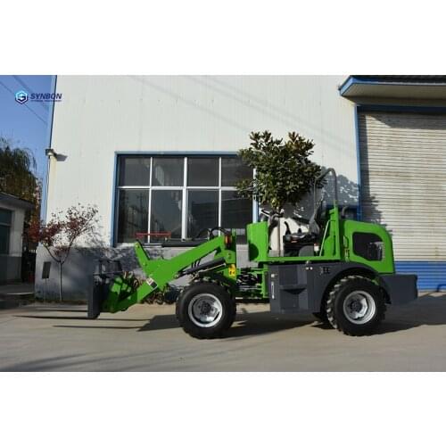 SYNBON Mini Wheel Loader With Pallet Fork Garden Shovel New 0.8ton SY908E