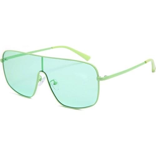 Fashion Rivet Square Sunglasses Women 2021 Luxury Brand Oversized Mirror Metal Glasses Men Shades UV400 Unique Female Eyewear