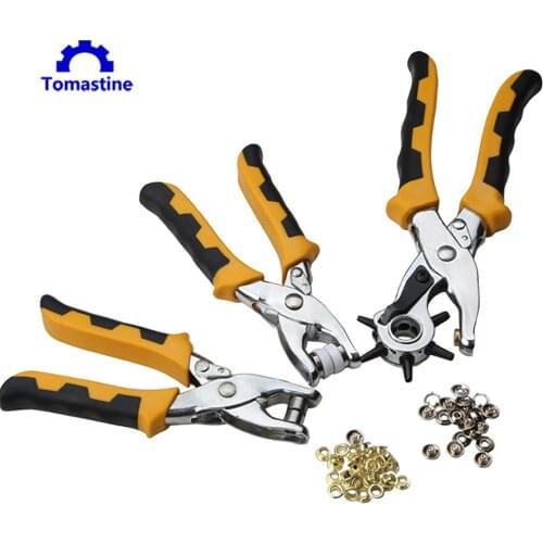 3 type pack Button Press Pliers Snap Fasteners Set Metal Snap Buttons Rings with Fastener Pliers Press Tool for Clothing Sewing