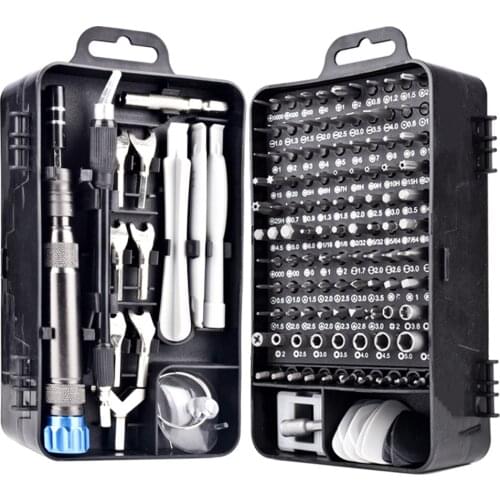 135 In 1 Screwdriver Set Aluminum Handle S2 Screwdriver Bits Tap Screw Driver Pocket Wrench Repair Phone Laptop Hand Tools Kit