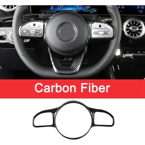 Car Steering Wheel Button Frame Sticker Trim for Benz W177 W205 W213 Sport Edition 2019-2020