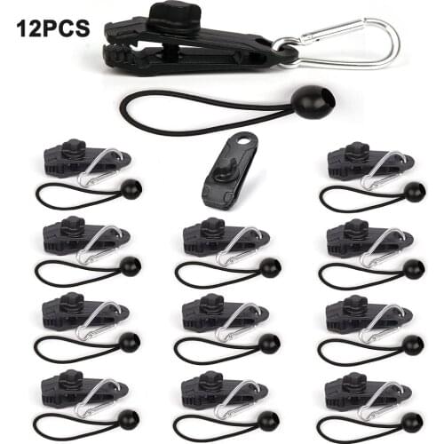 Outdoor Tent Canopy Large Clip Climbing Carabiner Awing Elastic Cord Sets Camping Equipment