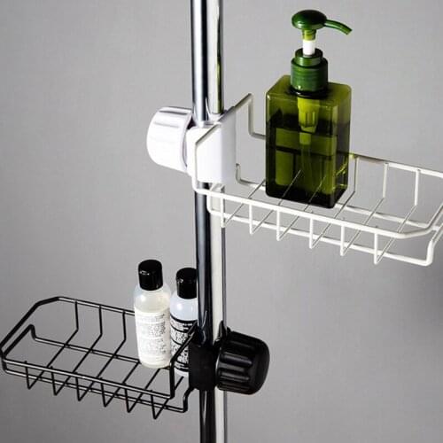 Stainless Steel Kitchen Faucet Sponge Holder Adjustbale Sink Caddy Organizer Soap Brush Dishwashing Liquid Drainer Storage Rack
