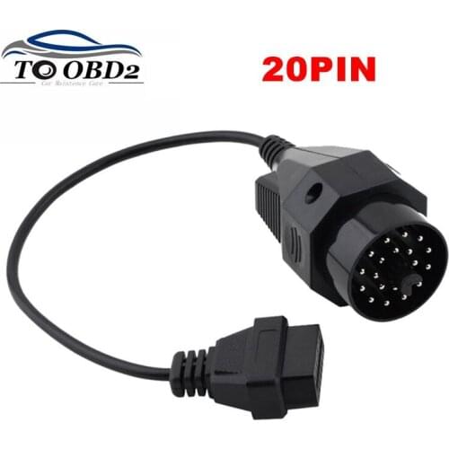 OBD2 Connector Diagnostic Cable For BMW 20PIN to 16Pin Female Connector for BMW 20pin Newest Assignment For BMW E36 E39 X5 Z3