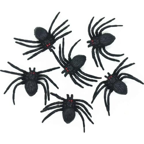 10PCS 48X30mm Plastic Halloween Spiders|Halloween Decoration Spiders|Spider miniatures|Halloween Party Decoration Spiders