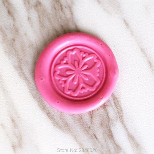 Sakura Wax Seal Stamp,cherry blossom stamp, wood handle stamp,sealing wax, invitation Envelope seals, birthday gift idea