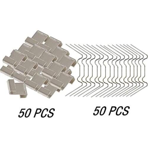 Stainless Steel Greenhouse Overlap S Clips &S Clips Durable Glass Frame Fixing Clamp Adjustable Glass Shelf Holder Glass Clamps