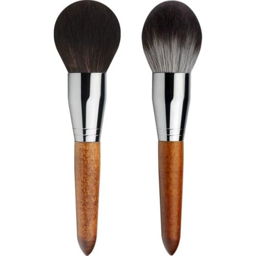 Lucky-Girls Big Precision Powder Makeup brush Blusher contour setting Natural wood Long handle Professional Make up brushes