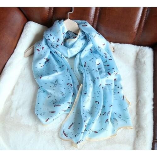 [SLKSCF] ON SALES! 180X70CM Fashion Print silk scarf 100% silk shawls Arabian hijab silk scarves and wraps for ladies