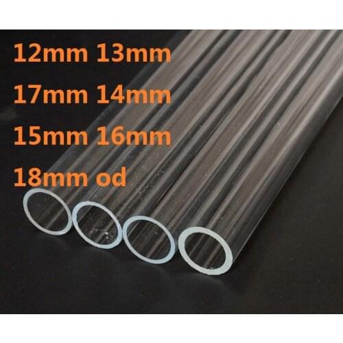 12mm 13mm 17mm 14mm 15mm 16mm 18mm plexiglass tube organic glass tube lucite tube PMMA pipe pmma tube Acrylic transparent tube