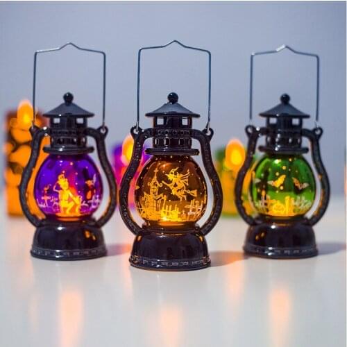 Bar ghost festival atmosphere dress up retro style hanging light halloween decoration pony lamp creative desktop ornaments