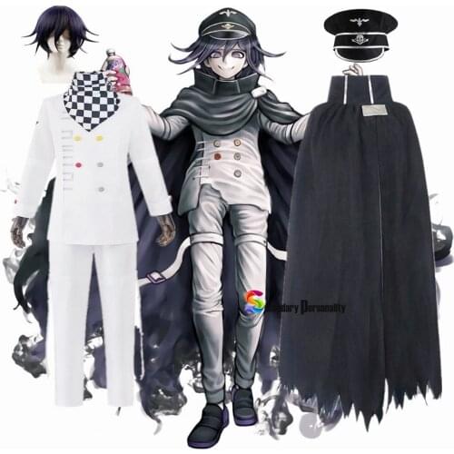 Danganronpa V3 Kokichi Oma Uniforms Scarf Anime Cloak Cosplay Costume President Oma Cosplay Cloak Halloween Carnival Costume