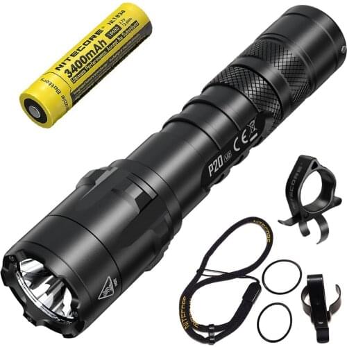 NITECORE P20 V2 High Power Tactical Flashlight CREE XP-L2 V6 1100 LM LED Flashlight By 18650 Battery for Search and Rescue