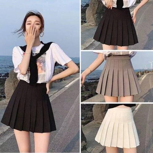A-Line Skirt Womens Summer Short Skirt, High Waist Tennis Pleated Skirt