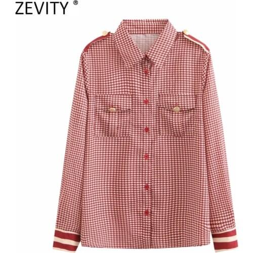 Женские красные рубашки ZEVITY China At AliExpress