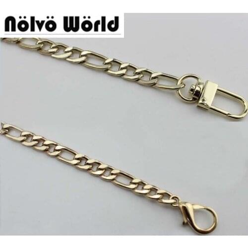 10pcs 120cm gold color 10mm width oval chains metal DIY chain handmade handbags chain fashion