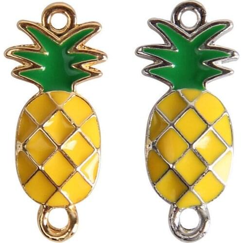 10pcs/lot Pineapple Dangle Handmade Charms Pendant DIY for bracelet necklace
