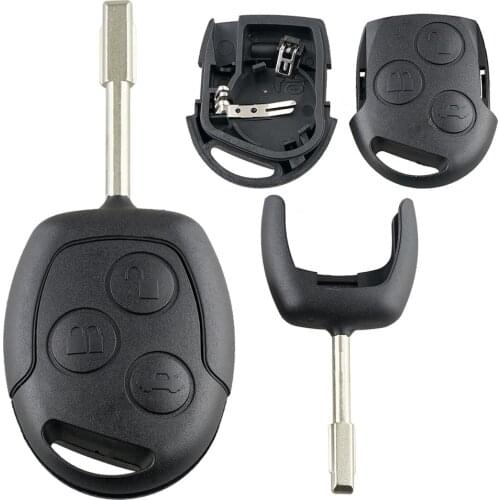 3 Buttons Smart Folding Remote Car Key Case with FO21 HU101 Blade Fit for Ford Mondeo/Fiesta/Focus/KA/Transit 2002-2012