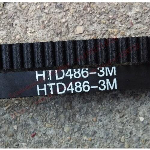 5 pieces/pack 486-HTD3M-6mm Timing belt length 486mm width 6mm pitch 3mm Neoprene Rubber HTD 3M STD S3M fit pulley CNC machine
