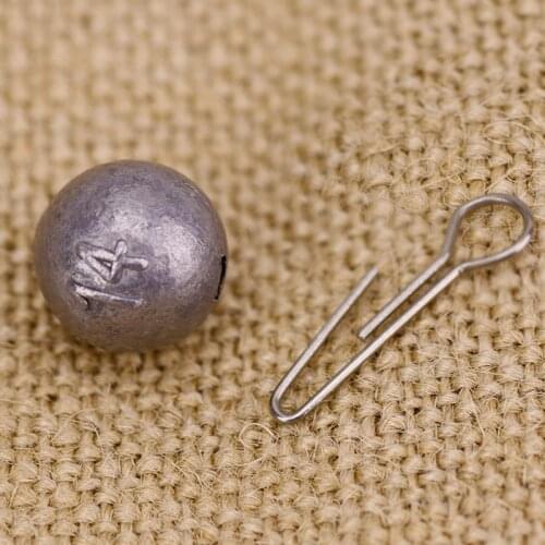 50pcs Fishing Lead Sinker Weight 3g-14g Sinker Hook Connector Quick Release Casting Fishing Sinker Bullet Fishing Tackle Tools