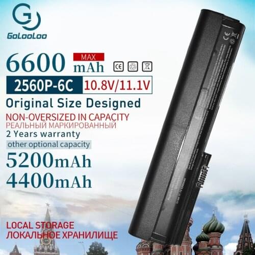 Golooloo 11.1V 5200mAh laptop battery for HP 632015-542 632016-542 632417-001 HSTNN-UB2L QK644AA SX06XL for EliteBook 2560p 2570