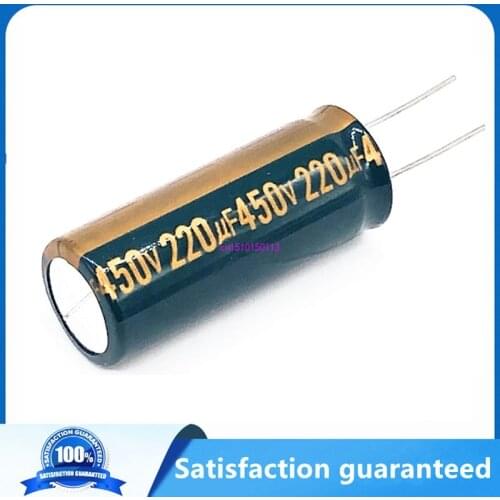 1pcs/lot 450v 220UF high frequency low impedance 450v220UF aluminum electrolytic capacitor size 18*50MM 20% RB92A 20