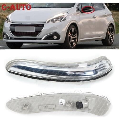 Car Left Right Front Wing Door Mirror Indicator Clear Right Drivers Side O/S For Peugeot 208 2012 2013 2014 2015 2016 2017