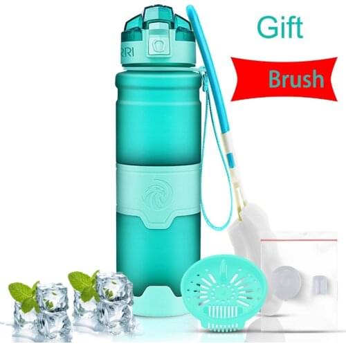 ZORRI Water Bottle Lemon Fruit Infuser Water Bottle Shaker Bicycle Travel Bottles botella de agua con filtro gourde borraccia