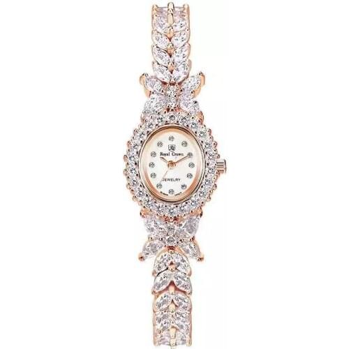 Qualtiy AAA Zircon Elements Leaf Austrian Crystal Bracelet Watch For Wedding Party Fashion Jewelry Made with Wholesale