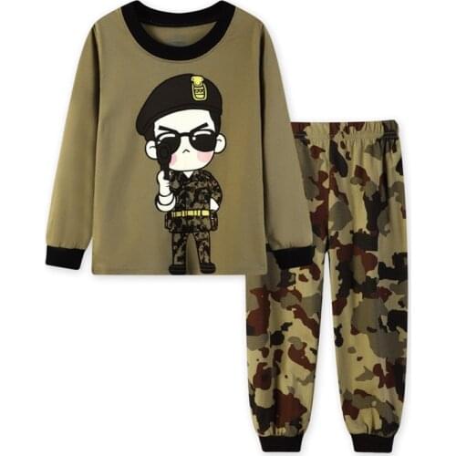 Kids Pajama Sets Girls Suit Children pyjama T-shirt + Pants Baby Girl/Boy Homewear Clothing Set Boys Sleepwear 2-7 Years