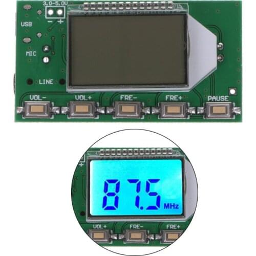 DSP PLL 87-108MHz Digital Wireless Microphone Stereo FM Transmitter Module Board Drop Shipping Support