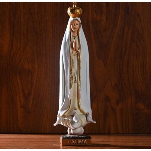 European-style Virgin Mary figure ornaments resin crafts Statue of Our Lady of Fatima
