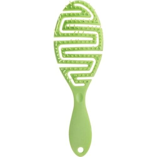 Curved Vent Brush - Flexible Brushes with Nylon Bristle for Blow Drying, Grooming & Styling, Hair Brush for Men & Women, Long