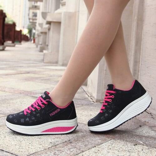 Fashion women shoes height increasing summer breathable PU leather shoes woman lace-up soft casual shoes flats women sneakers