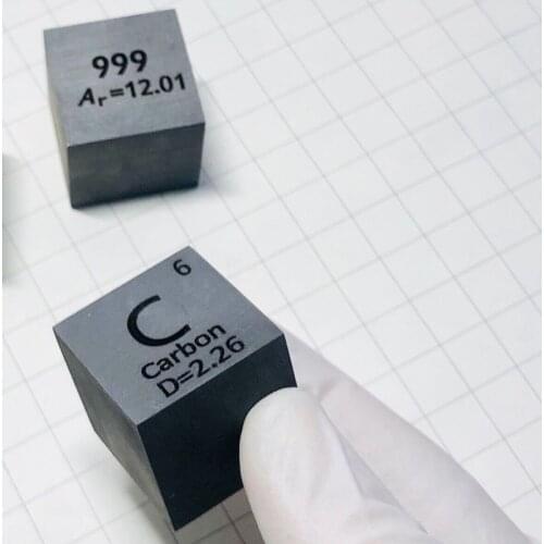 Carbon1 Inch 25.4mm Density Cube 99.9% Pure for Element Collection