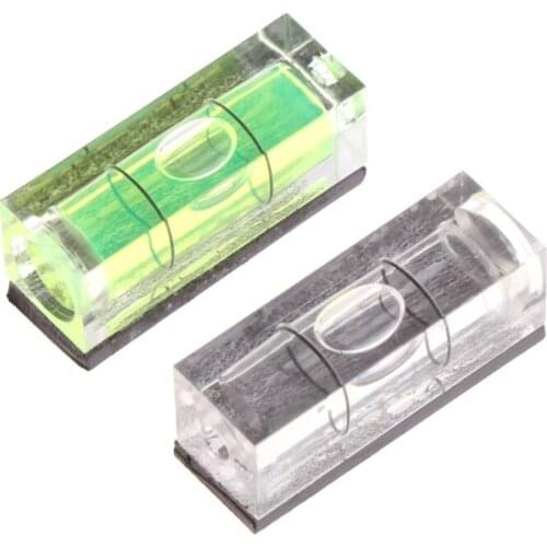 Mini Spirit Bubble Level Picture Hanging Measuring Tools with Magnetic Stripe 29x11x10mm