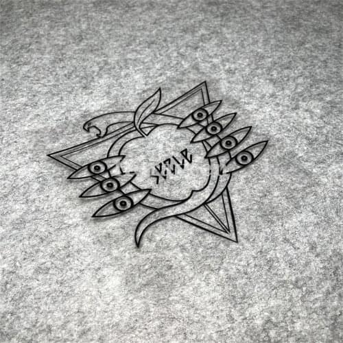 Cartoon Anime Auto Front Rear Windshield Stickers for Animie Human Completion Committee SEELE Eyes