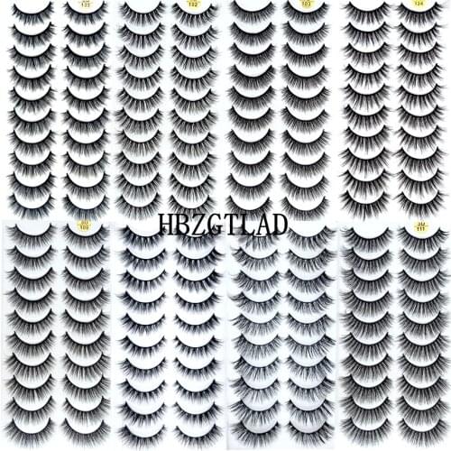 38 Styles 10 pairs natural false eyelashes fake lashes long makeup 3d mink lashes extension eyelash mink eyelashes for beauty