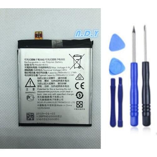 Original HE351 2900mAh Battery For Nokia 3.1, TA-1049, TA-1057, TA-1063, TA-1070, TA-1074 Batteries +Free Tools