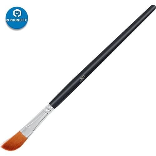 PHONEFIX PCB Rework 45 Degree Bevel Nylon Brush 20cm For Electronics Mobile Phone PCB BGA Repair Soldering Soft Cleaning Brush